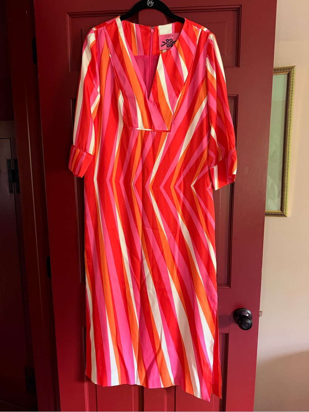 J. Crew Striped Caftan Dress